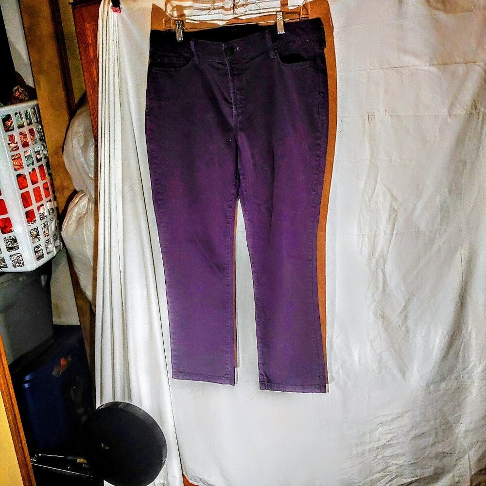 NYDJ Women's Purple Straight Leg Jeans